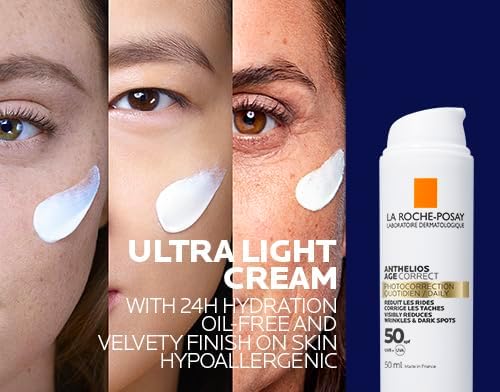 La Roche Posay Anthelios Age Correct SPF50 Anti Ageing Invisible Sunscreen with Niacinamide 50ml