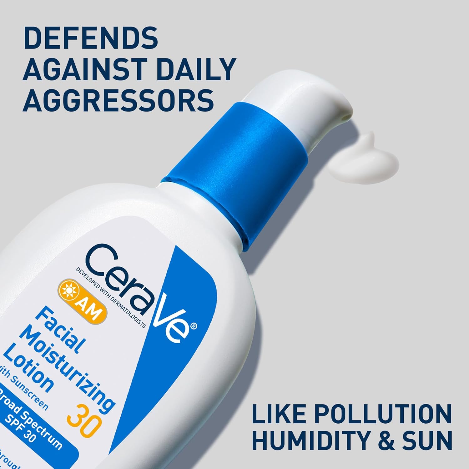 Cerave Pm Facial Moisturizing Lotion, 3 Oz., Multiplied With Derma Roller, 3 Fl Oz (Pack Of 1)
